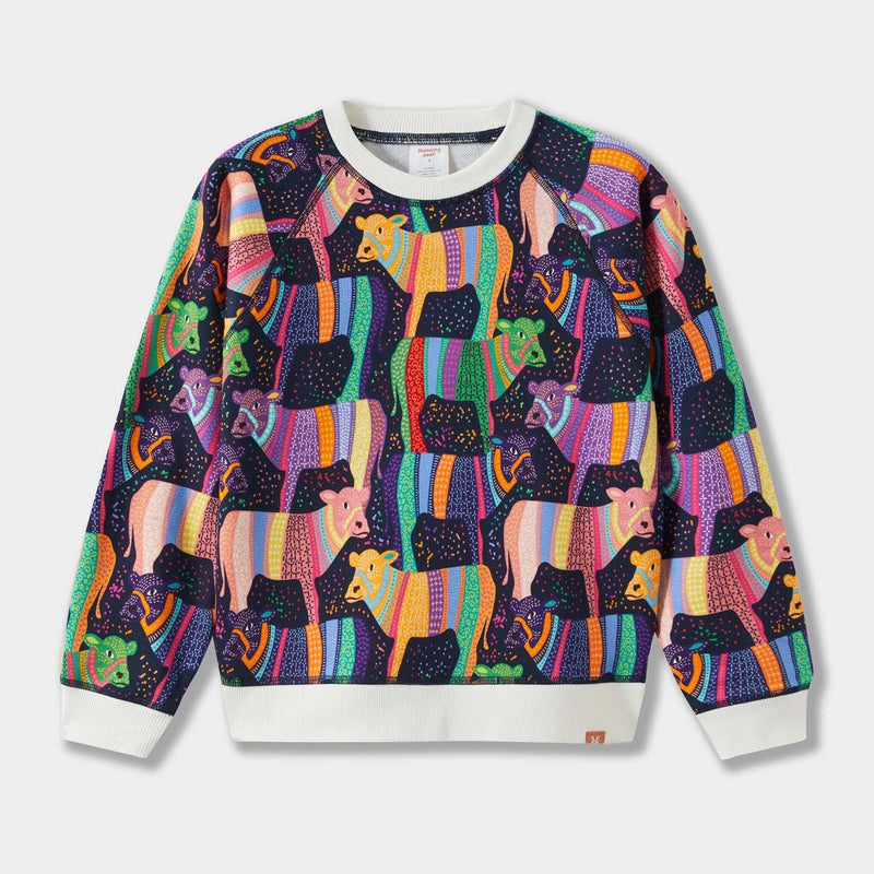 Rainbow Cows Sweatshirt - The Palm Beach Baby