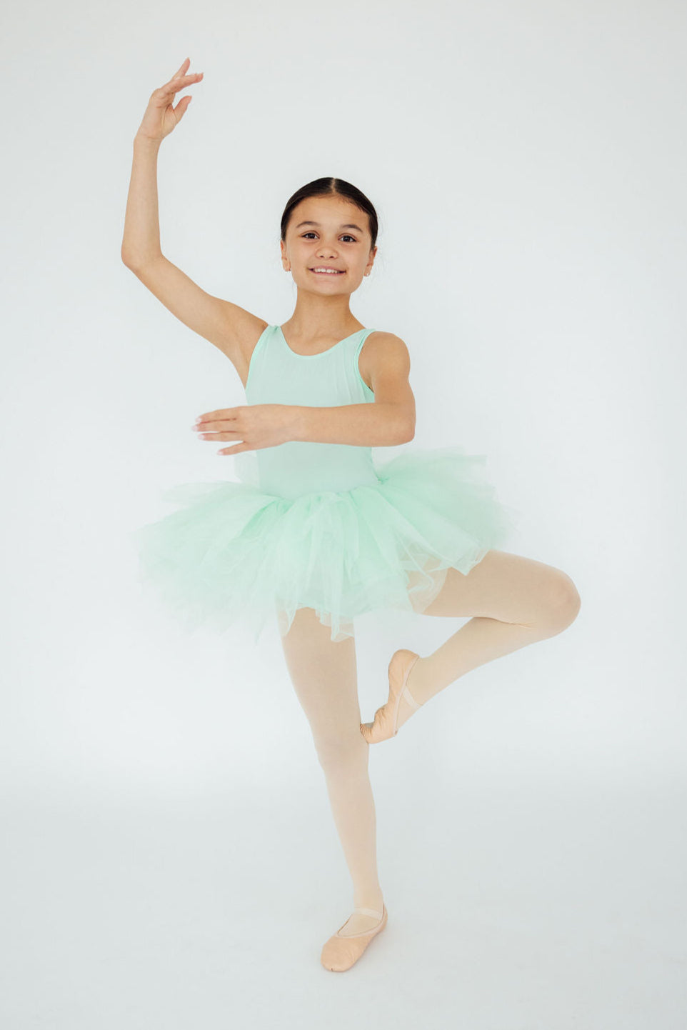Pastel Green Tank Tutu Leotard For Little Girls - The Palm Beach Baby Mila & Rose ®