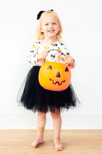 Pretty in Pumpkin Long Sleeve Tutu Dress