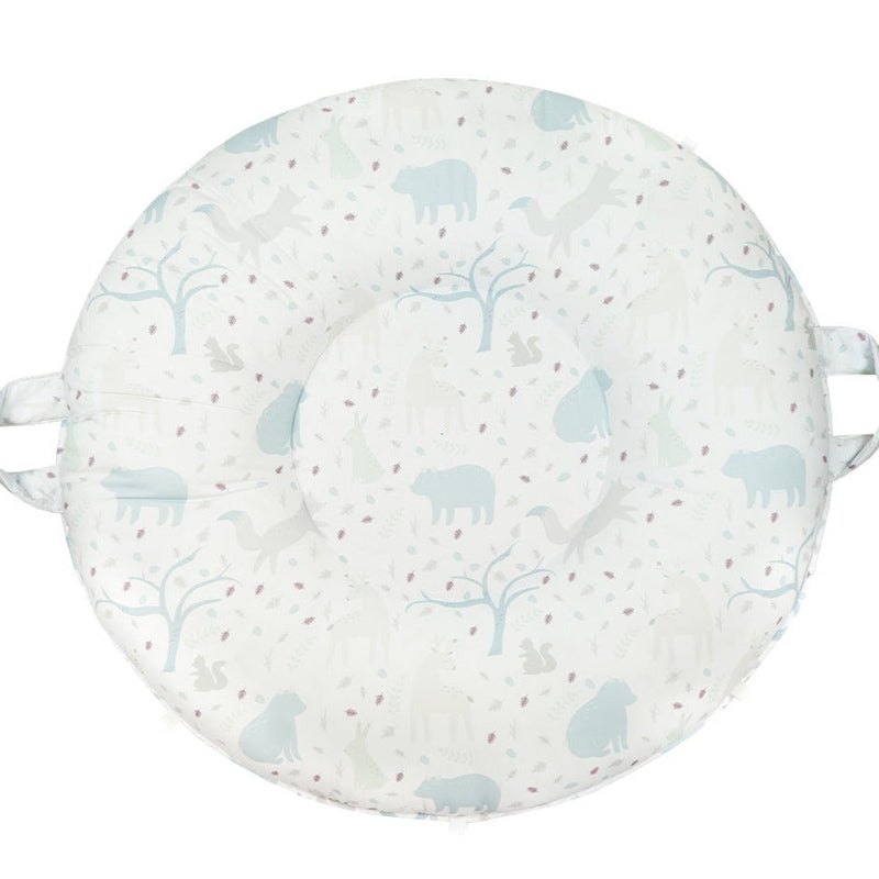 Riley Jr. Silver Floor Cushion for Toddlers - 12 Months and Older