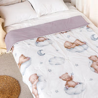 150x110cm Summer Cool Quilted Naptime Blanket - The Palm Beach Baby Estimated 12 - 20 Day Shipping