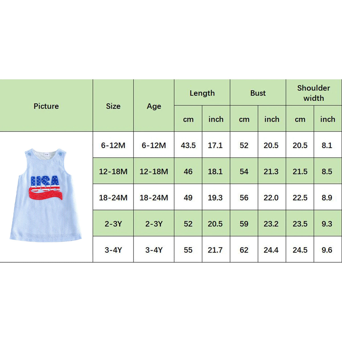 Little Girls Summer Dress in Patriotic Seersucker Style - The Palm Beach Baby Estimated 12 - 20 Day Shipping
