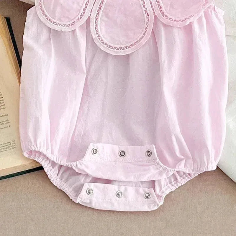Petra Petal Collar Baby Bubble for Little Girls - 2 Colors - The Palm Beach Baby