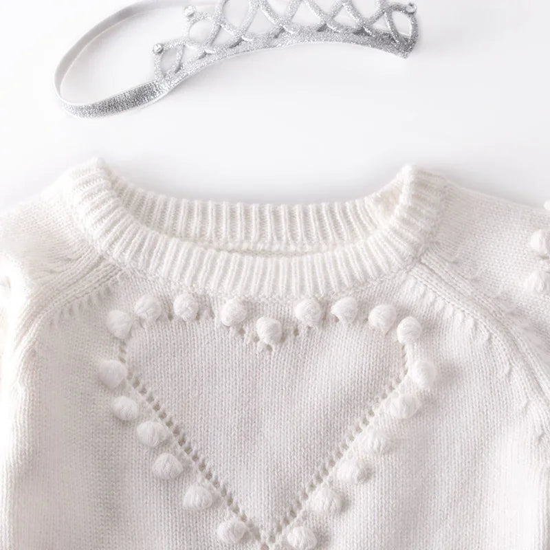 "Sweet Heart" Sweater Knit Romper