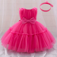 Rowena Lace Special Occasion Dress with Matching Headbow