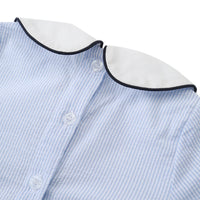 Teddy Bear and Stripe Seersucker Romper - Soft, Stylish & Perfect for Summer Adventures - The Palm Beach Baby The Palm Beach Baby