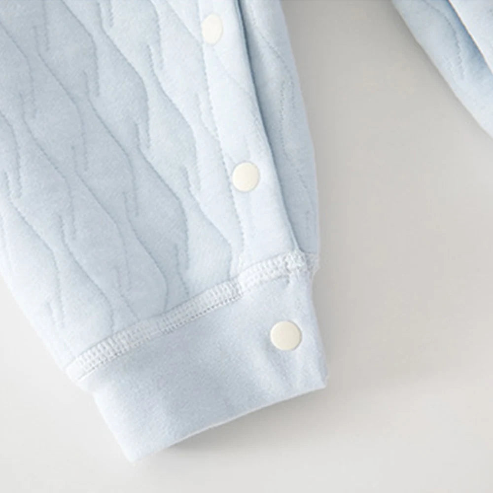 Caterpillar and Quilt Cozy Baby Romper - 3 Baby-Approved Color Options