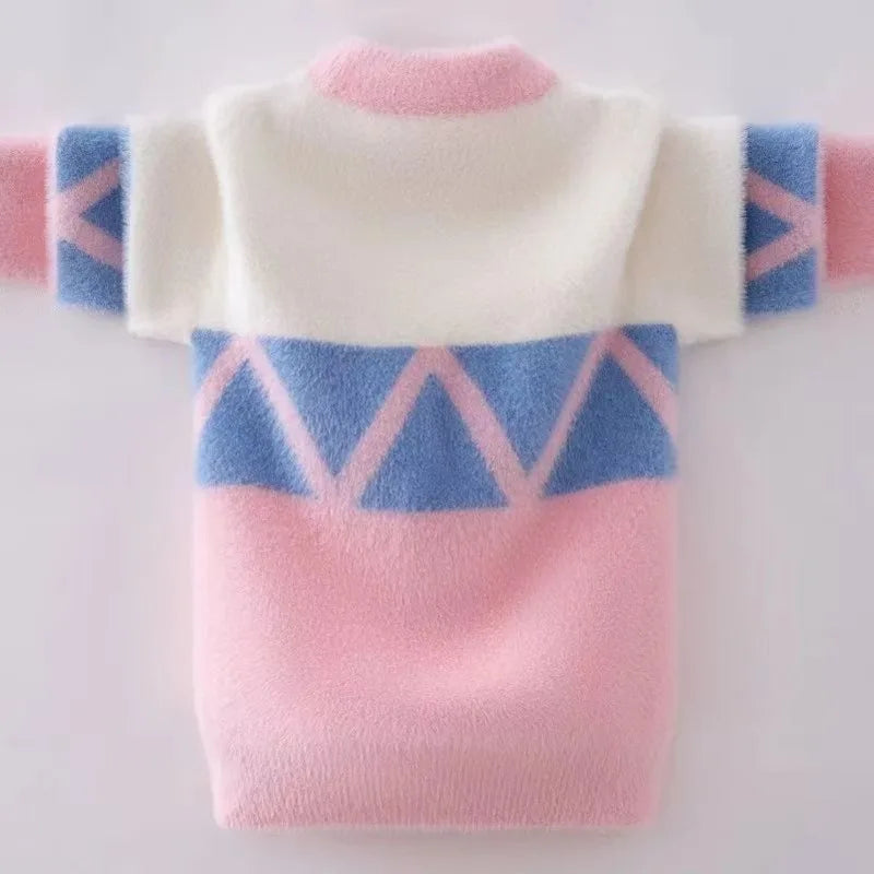 Geometric Cutie Cozy Pullover Sweaters - 2 Colors