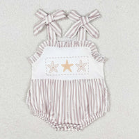 Vivacious Frills Baby Rompers for Girls - Cute Bows & Playful Frills - The Palm Beach Baby