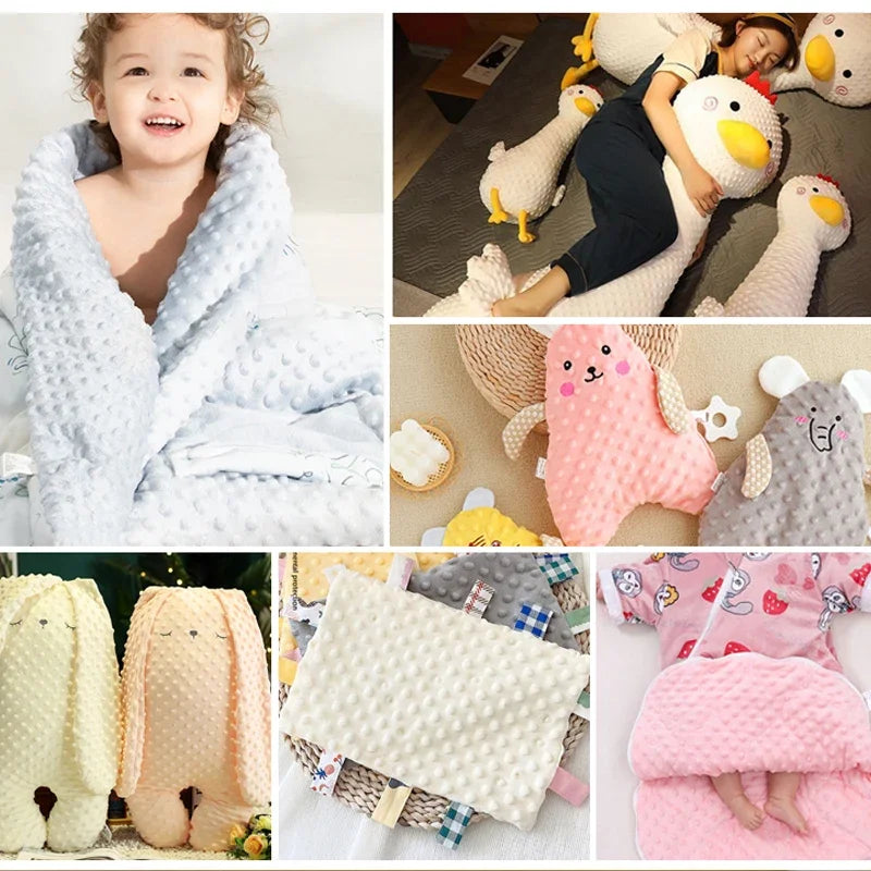 Ultra-Soft Sensory Minky Dot Children's Blanket In 10 Baby-Loved Colors - The Palm Beach Baby Esrimated 13-19 Day Shipping