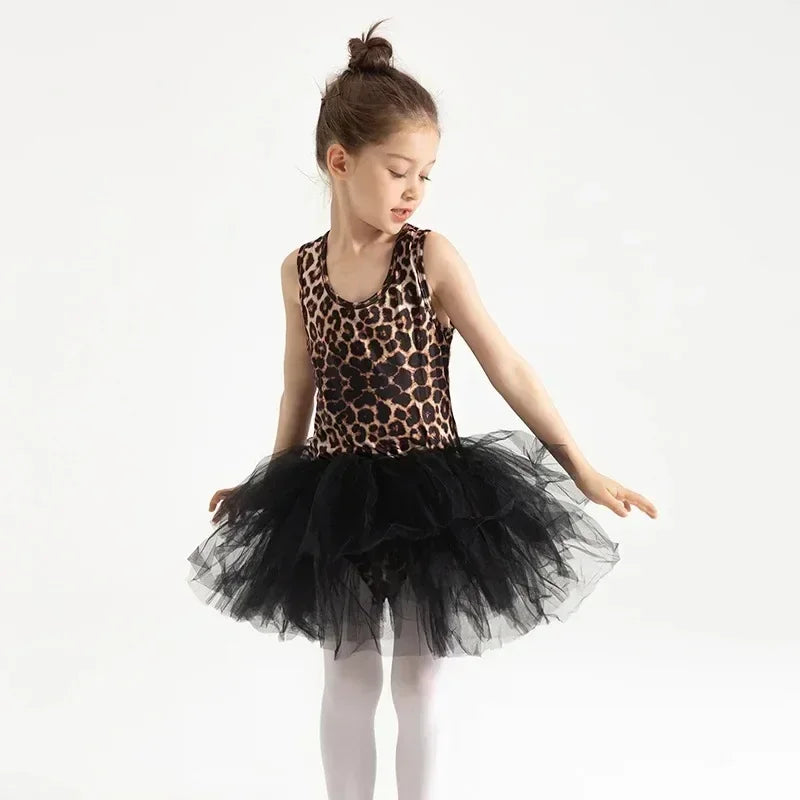 "Lianna Leopard" Tulle Ballet Dress