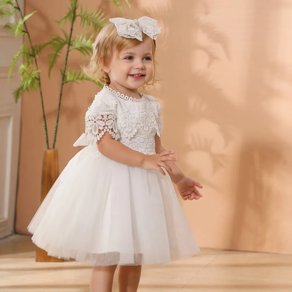 Tara Elegant Lace Special Occasion Baby Dress - 4 Elegant Designs - The Palm Beach Baby Estimated 12 -19 Day Shipping
