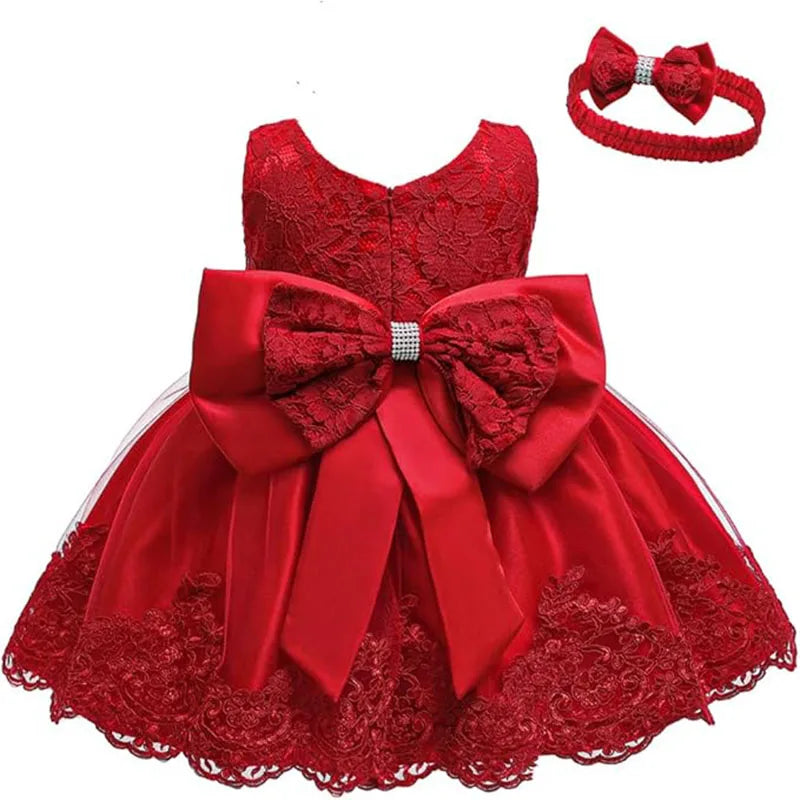 Lauren Lace Special Occasion Dress With Headband - The Palm Beach Baby Estimated 14 - 25 Day Shipping