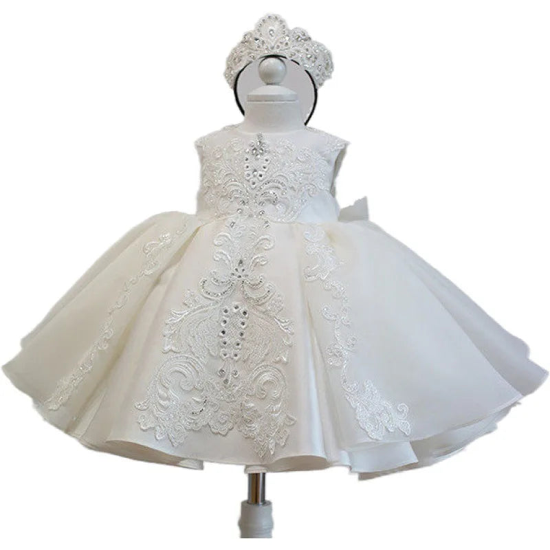 Elegant Girls Beaded Embroidered Occasion Dress