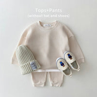 Bryce 2 Piece Fashionable Childrens Waffle Knit Clothing Set - The Palm Beach Baby