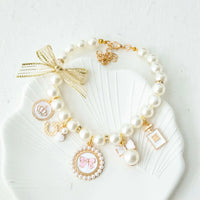 DIVA Pet - Pet Faux Pearl Necklace - 2 Elegant Colors - The Palm Beach Baby