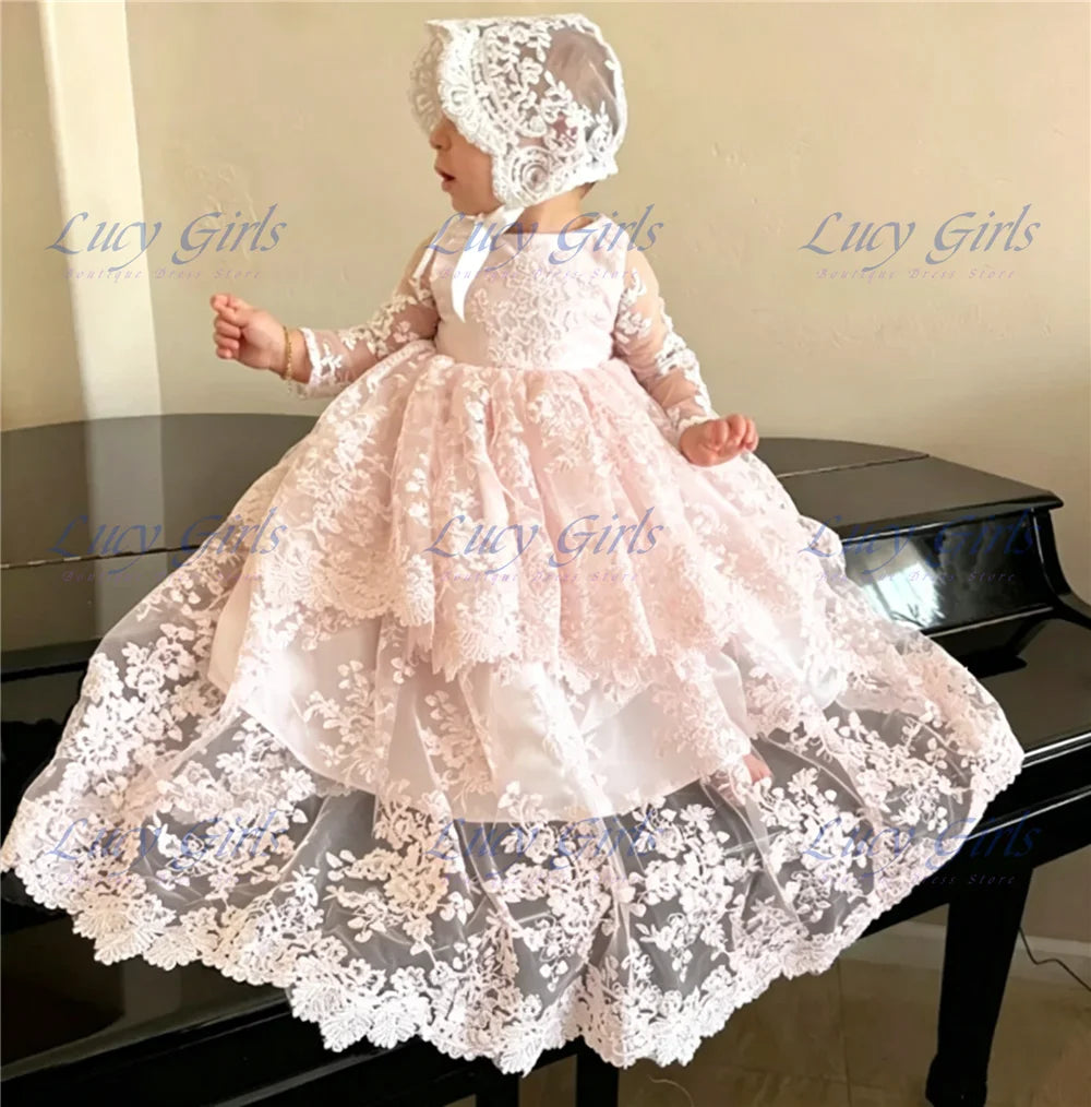 Margaret-Ann Heirloom Lace Baby Gown - 3 Mos-14 Yrs