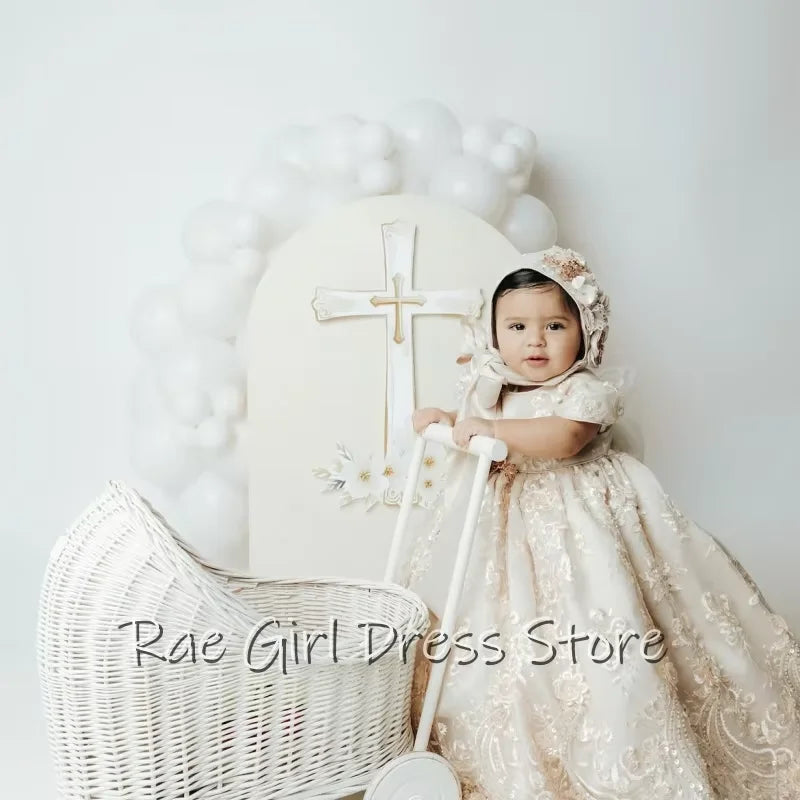 Lucille Lace Special Occasion Gown & Hat for Girls - 3 mos to 14 yrs