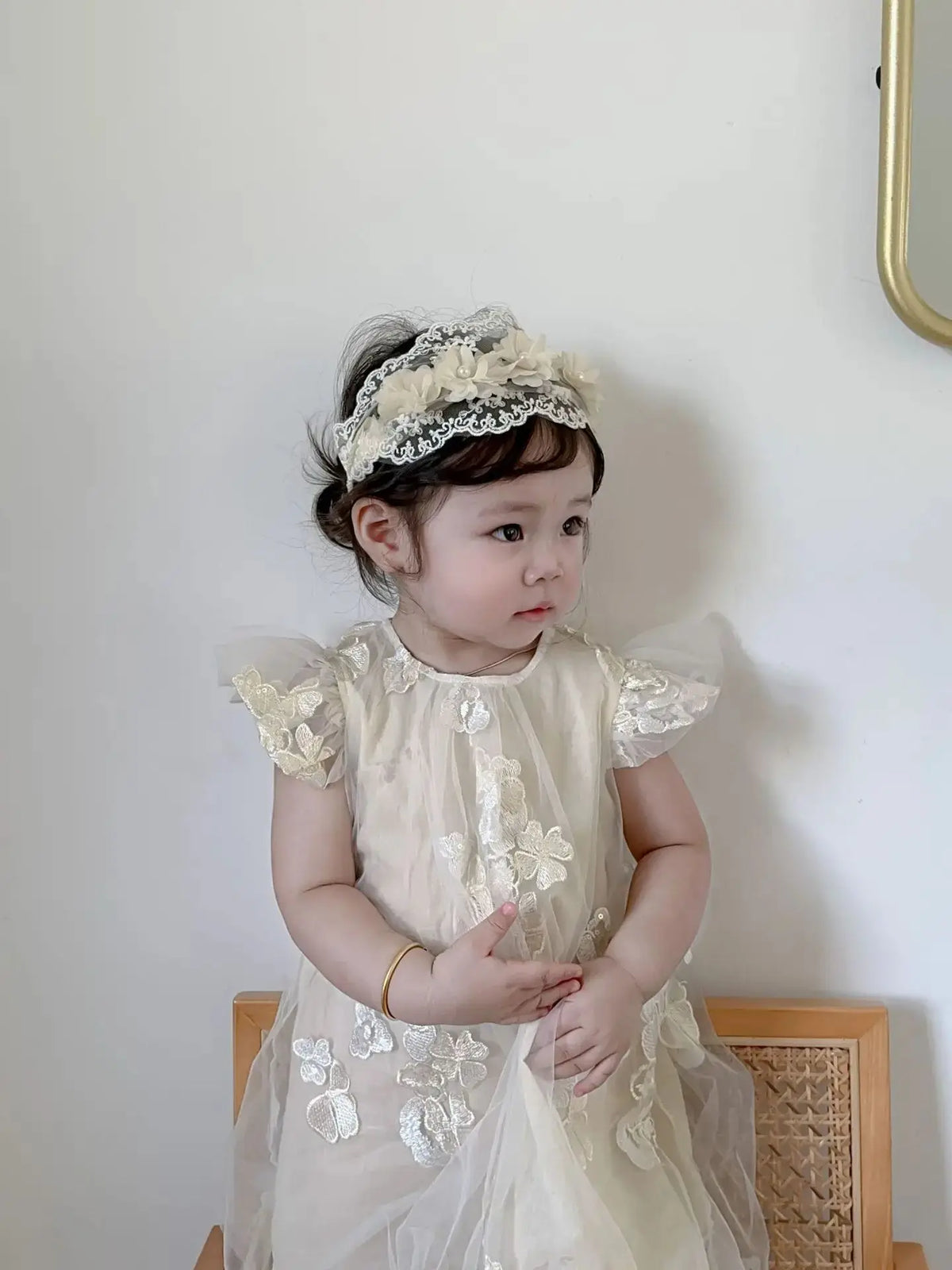Lace Flowers Whimsical Elastic Headband: 9 Design Options