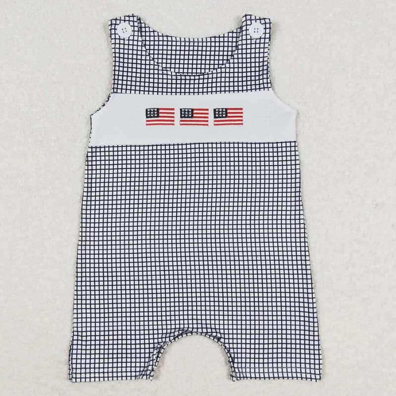 Patriotic Pretty-In-Print Rompers