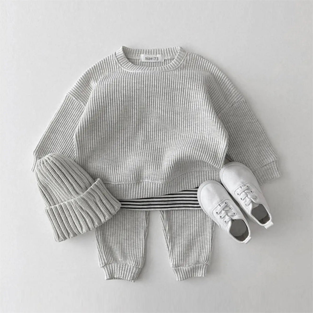 Bryce 2 Piece Fashionable Childrens Waffle Knit Clothing Set