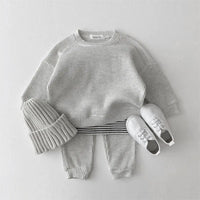 Bryce 2 Piece Fashionable Childrens Waffle Knit Clothing Set - The Palm Beach Baby