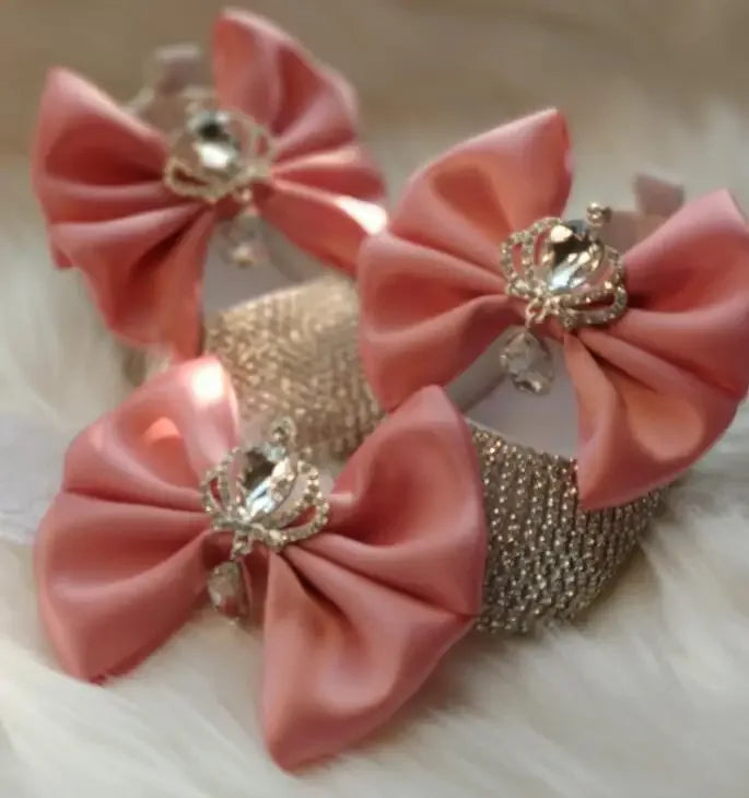Elegant Rhinestone Crown Shoes & Headpiece Set for Babies - The Palm Beach Baby