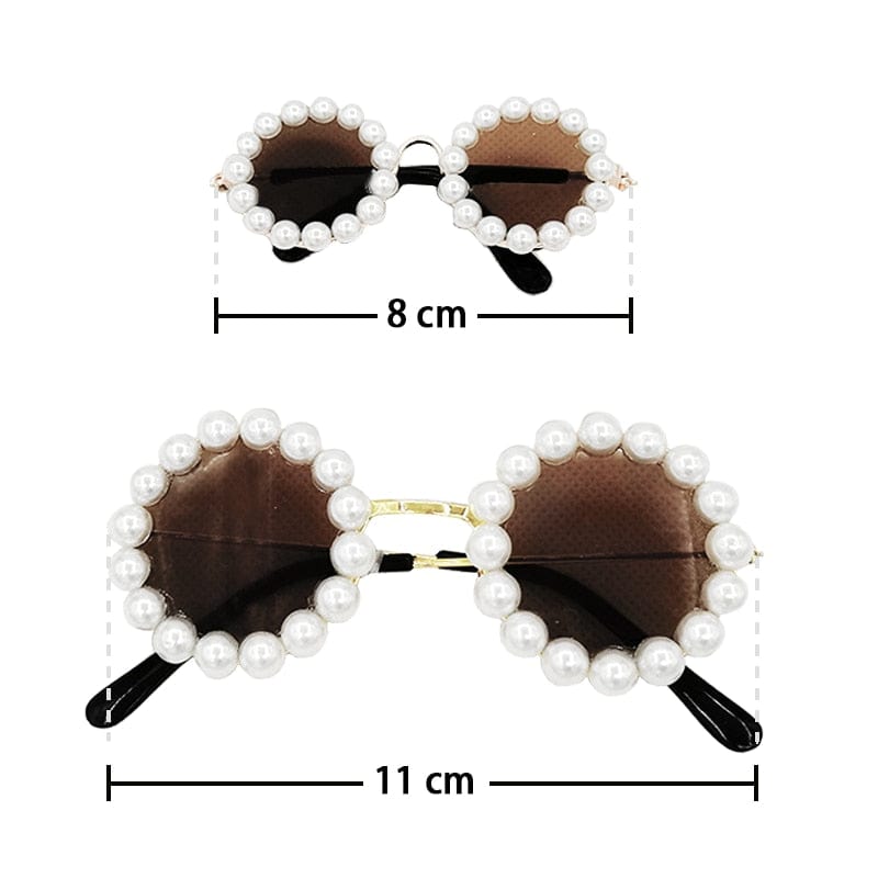 pet sunglasses DIVA Pet - Elegant Poochie Pearl Sunglasses -The Palm Beach Baby