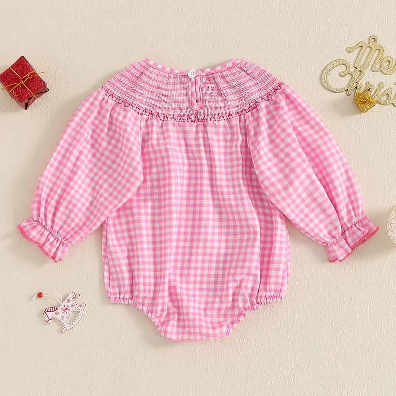 Holiday Cuteness Smocked Baby Bubbles - 10 Festive Styles - The Palm Beach Baby