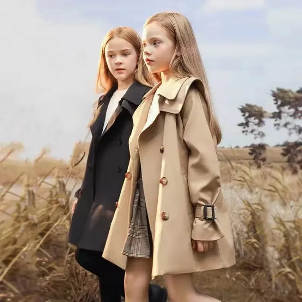 "Morgan" Children's Trench Coat for Ages 5-14 - Classic Style in 3 Trendy Colors - The Palm Beach Baby