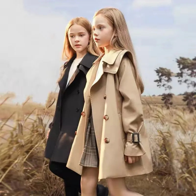 "Morgan" Children's Classic Trench Coat