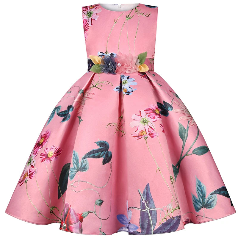 Little Girls Tropical Garden Party Dress in 6 Vivacious Colors - The Palm Beach Baby Estimated 14 - 20 Day Shipping
