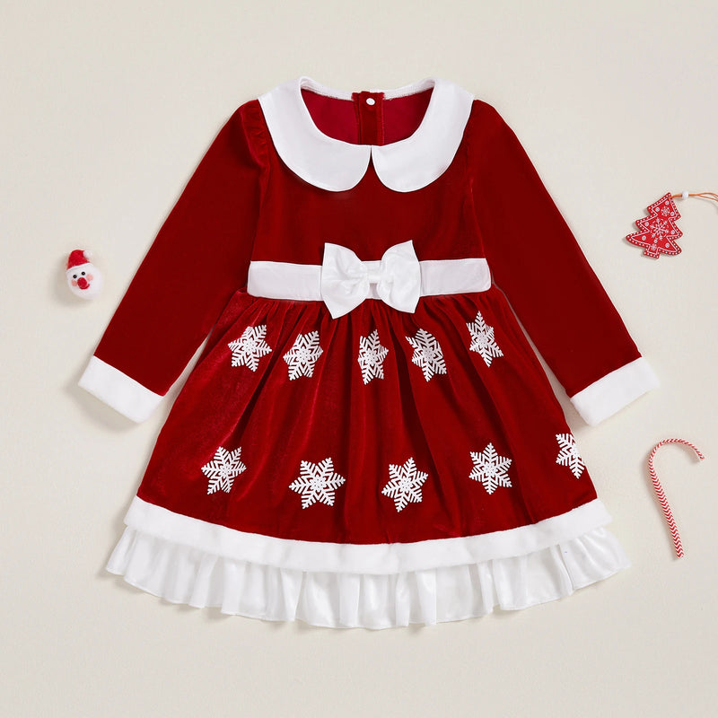 Sweet Snowflakes and Frills - Holiday Red