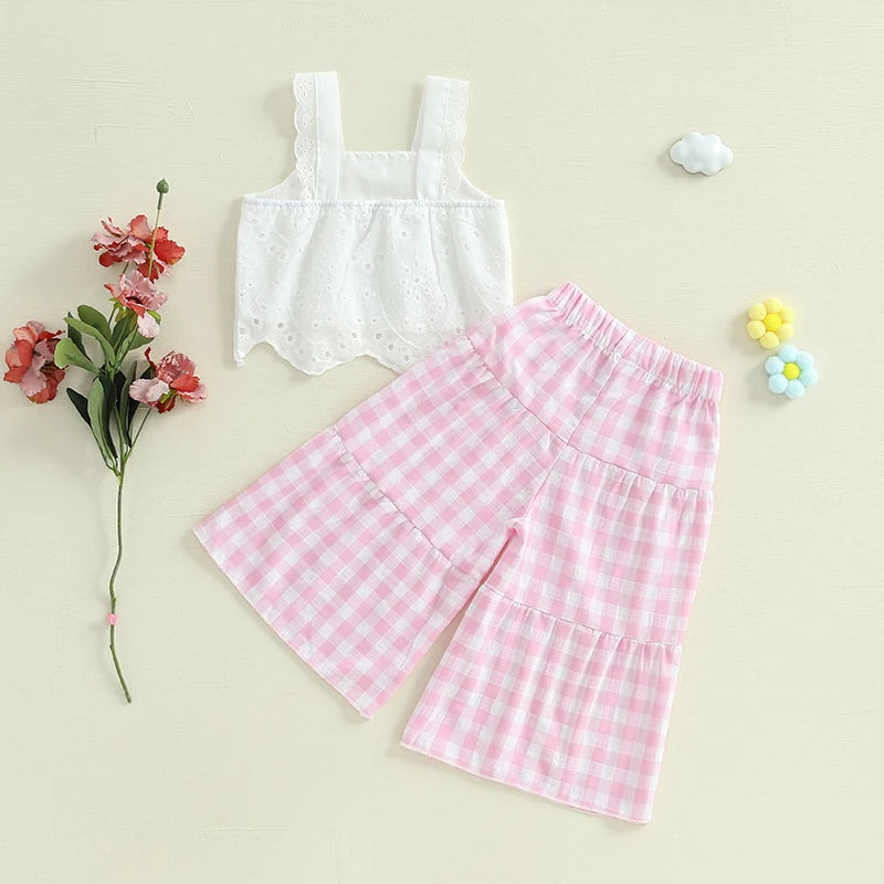 "Summer Cute" 2 PC Wide-Leg Pants Set