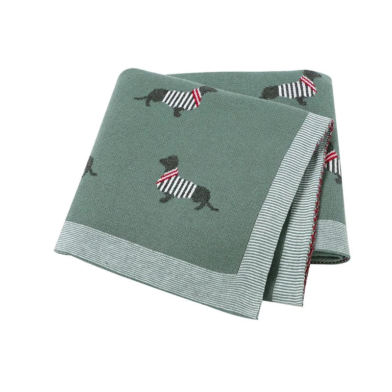 "Doxy" The Dachshund Print Children's Blanket - 6 Colors