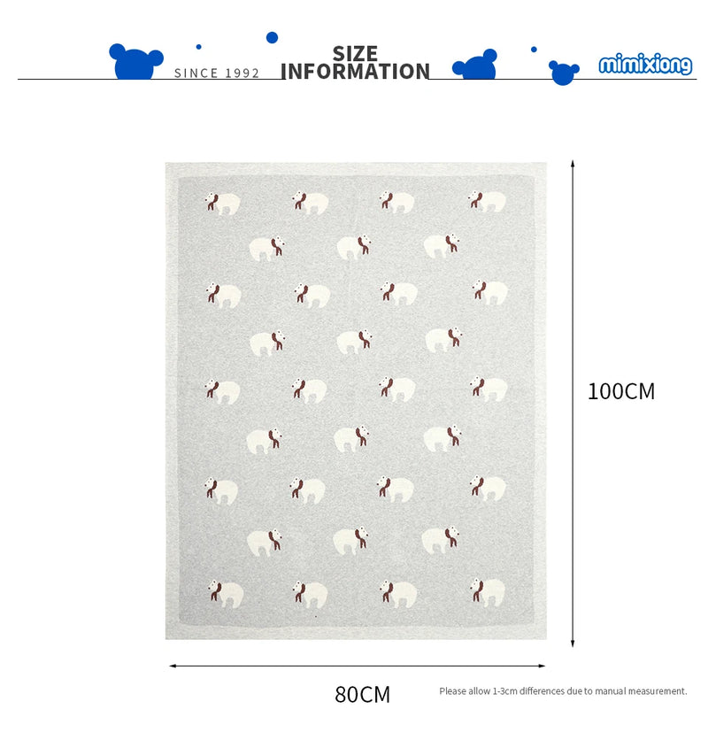 "Little Polar Bears" Children's Blanket - 4 Colors
