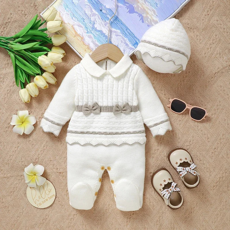 "Priscila" Knit Romper Set