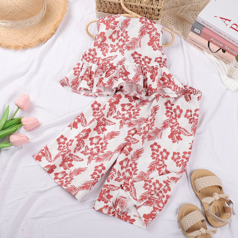 "Garden Fleurs" 2 PC Party Pants Set