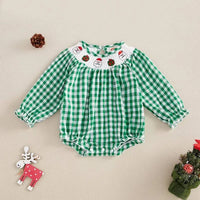 Holiday Cuteness Smocked Baby Bubbles - 10 Festive Styles - The Palm Beach Baby