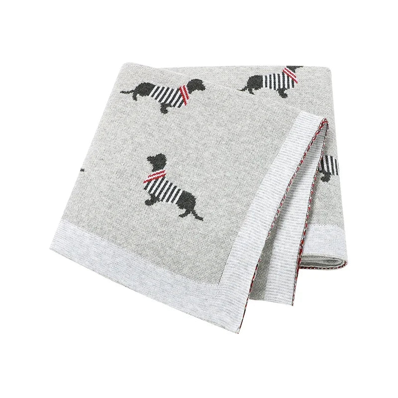 "Doxy" The Dachshund Print Children's Blanket - 6 Colors