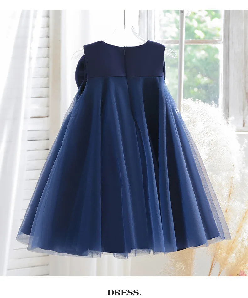 "Sari" Elegant Party Dress With Big Bow -12 Colors