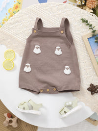 Lamb About You Baby Knit Romper - 4 Baby Approved Colors - The Palm Beach Baby