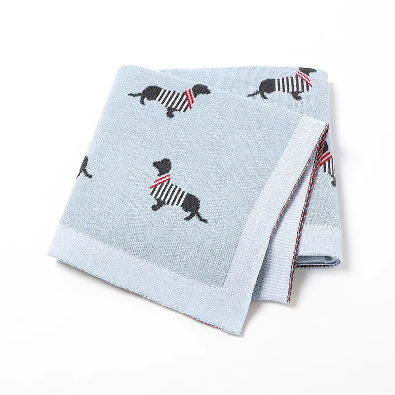"Doxy" The Dachshund Print Children's Blanket - 6 Colors