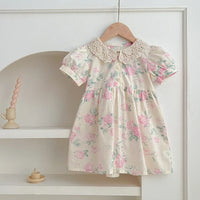 Sweet Celina Polly Pink Floral Lace Collared Dress - The Palm Beach Baby Estimated 15 - 20 Shipping