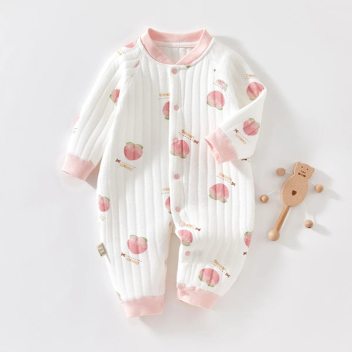 My Little Bear Quilted Cozy Warm  Baby Romper