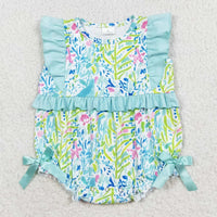 Vivacious Frills Baby Rompers for Girls - Cute Bows & Playful Frills - The Palm Beach Baby