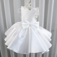 Tara Marie Elegant Party Dress with Oversized Bow in 7 Chic Colors - The Palm Beach Baby