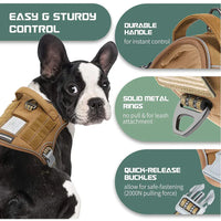 MACHO Pet - Tactical No-Pull Dog Harness & Leash 2 PC Set - The Palm Beach Baby