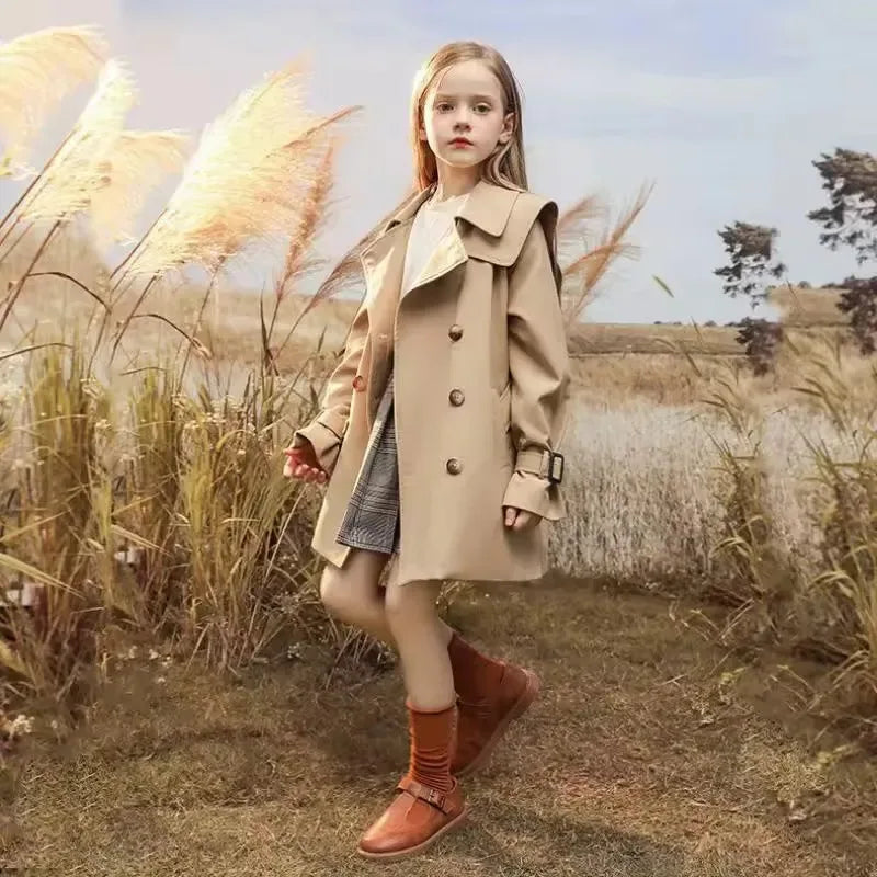"Morgan" Children's Trench Coat for Ages 5-14 - Classic Style in 3 Trendy Colors - The Palm Beach Baby