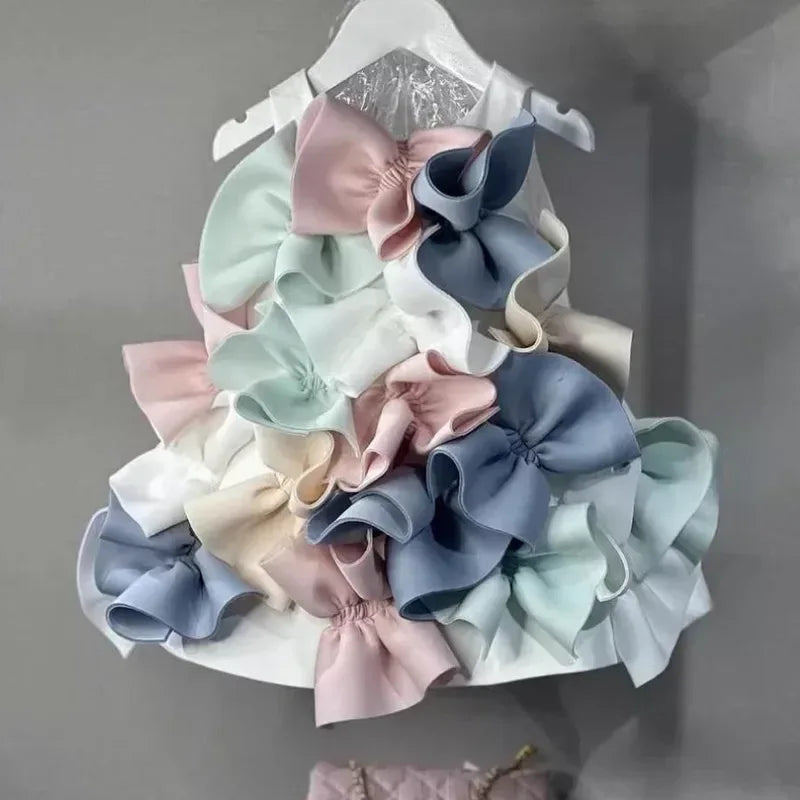 Lovely "Felice-Marie" Children's Couture Dress - 4 Chic Colors - The Palm Beach Baby